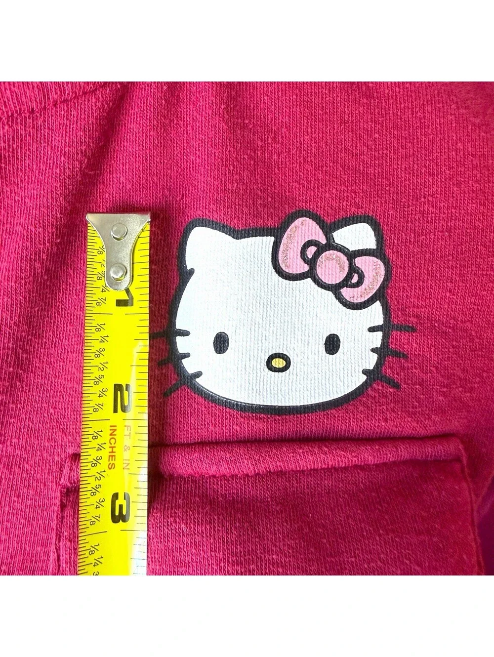 Girl’s Sanrio Hello Kitty Red Fleece Button Down Fleece Shirt Jacket Shacket XL